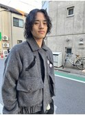 スパイラルパーマ ミディアムパーマ メンズパーマ ウルフパーマ