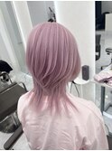 ホワイトピンク/ハイトーン/ケアブリーチ/レイヤーカット/西葛西