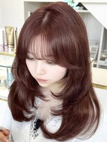 ラヴィ(Lavie)&nbsp;レイヤーカット×ピンクブラウン