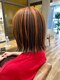 ヘアポケット スタイル店(HAIR POCKET)の写真/柔らかく光に透ける透明感でシンプルなのにオシャレ！オーダーメイドカラーのヘアスタイルに。