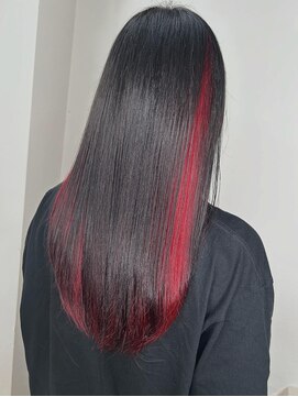 ヘアーデザインルアナ(Hair design Luana.) インナーレッド/ダブルカラー/インナーカラー/ハイトーン