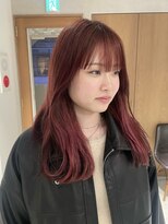 ラミエ バイ メルト 吉祥寺(lamie by melt)&nbsp;小川/ブリーチなしwカラーレイヤーカットピンクブラウン