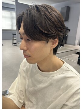 メンズ リコ(MEN'S RICO) フェザーパーマフェザーショートセンターパートウルフ【大和】