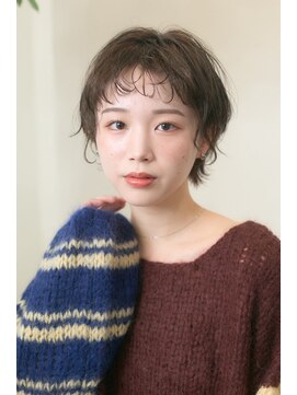 アンバー 池袋(amber) マッシュショート/ウェーブヘア/シースルーバング【池袋】