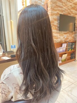 髪質改善/顔周りレイヤーカット/グレージュ[千葉/千葉駅]