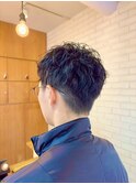 メンズカット/フェザーパーマ/ニュアンスパーマ/フェード/眉毛
