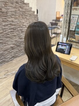 ヘア カンパニー トワ 千葉店(TOWA) 千葉/千葉駅/ダークブルー/ミルクティーブロンド/ヘッドスパ_599