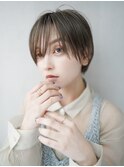 【GEEKS渋谷】オリーブグレージュ/夏ヘア/丸みショートボブ/小顔