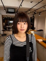 アカラ(acala)&nbsp;ナチュラルブラウンボブ【イルミナカラー/縮毛矯正/髪質改善