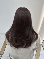 ジーナ ガーデンズ千早(Zina)&nbsp;レイヤー レッドブラウン千早 美容室 髪質改善