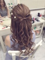 リサ 恵比寿(risa.)&nbsp;おりぼんハーフアップ☆