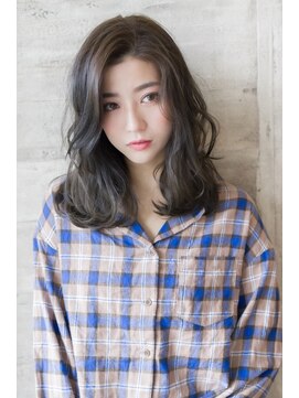 ソワリー 栄(THOiRY) 【ソワリー坂元】美髪大人かわいい黒髪暗髪伸ばしかけセミロング