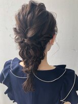 結婚式  二次会   お呼ばれ編みおろしスタイル    エジリ