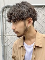 エリマ 調布(elima)&nbsp;波巻きパーマ/波巻きスパイラル/センターパート/韓国マッシュ