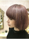 切りっぱなしボブ【ボブ】【透明感カラー】【西武新宿駅】
