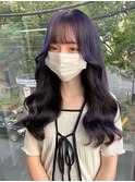 韓国ヘア×ブルーブラック