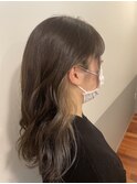 グレージュ☆イヤリングカラー
