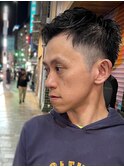 ツーブロックワイルドメンズベリーショート