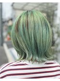 夏のサワーグリーン