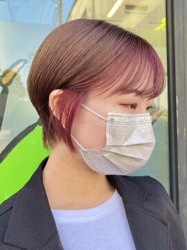 マックス フォー ヘアー(MAX FOR HAIR) 【デザインカラー】マッシュショート×インナーカラー◎