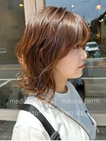 リト(re:to*)&nbsp;ミディアムレイヤー×ニュアンスパーマ☆伸ばしかけでも可愛い♪