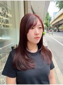 【梅田】髪質改善カラー×ワインレッドカラー