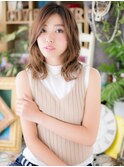 バレイヤージュニュアンスパーマ外国人風ロブc5浦和20代30代40代