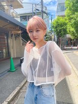 アンバー 池袋(amber)&nbsp;切りっぱなしボブ/美髪/ピンクブラウン[池袋駅]