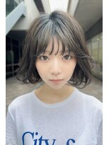 クーエフー(coo et fuu)&nbsp;グレージュ　ボブ　ニュアンスパーマ藤沢