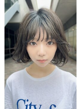 クーエフー(coo et fuu) グレージュ　ボブ　ニュアンスパーマ藤沢