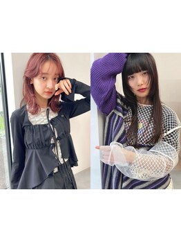 姫カットレイヤー/ウルフ/ハッシュカット..etcトレンドを常に意識したスタイルがここで♪顔まわりはamで