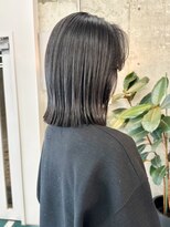 ノエ(noe) 顔まわりレイヤーボブ/グレージュa-6