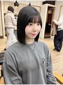 小顔タッセルボブ×似合わせカット[ボブ/縮毛矯正/横浜韓国]
