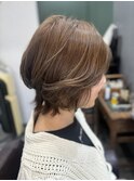 襟足長めひし形ショート