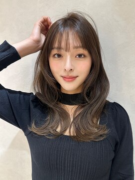 ロンド ルージュ 銀座店(Lond rouge) ワイドバングイメチェン美髪外ハネボブ+レイヤーカット韓国/銀座