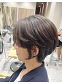 白髪ぼかし×ショート【戸塚/戸塚駅/白髪ぼかし/】