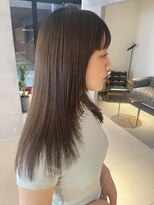 エミュ 伏見 国際センター(emu) レイヤーカット/艶髪/美髪スタイル/透明感カラー