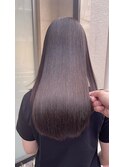 髪質改善カラーで透明感ラベンダー