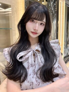 レーヴバイロンド 仙台(Reve by Lond) 大人ガーリー顔まわりレイヤーカットダークアッシュ髪質改善仙台