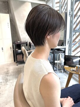 ミィ 浦和(mee) 透明感カラー ボブ 前髪 ショート カラー ブリーチ&ダブルカラー