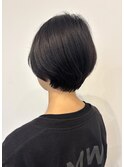 20代30代ショートボブ前髪ありボブミニボブ顔周りレイヤーカット