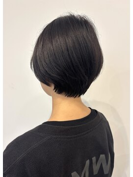 エヌヨンブンノイチ 茅ヶ崎(n1/4) 20代30代ショートボブ前髪ありボブミニボブ顔周りレイヤーカット