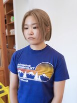 ディッセンバー 伊勢崎(December)&nbsp;切りっぱなしボブ/ミニボブ/丸くないボブ/ヘーゼルベージュ