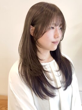 ビューエヒメ(VIEW EHIME) 小顔黒髪レイヤーカット×アッシュカラー20代30代40代