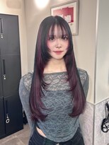 アフィナー 新宿(Afinar)&nbsp;ブリーチハイライト髪質改善ダブルカラーレイヤーカット/新宿駅