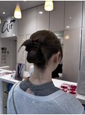【藤岡】タイトシニヨンヘアセット
