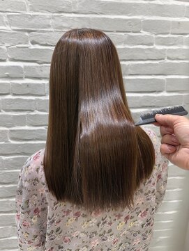 ソワンドブレスセルン 心斎橋(soin de brace cerne) 酸性ストレート×髪質改善×ココアベージュ