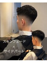 一鳳庵&nbsp;サイドパート×スキンフェード