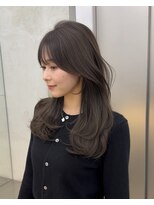 ブラン 表参道(Blanc) レイヤーカット/顔まわりカット/ロング/ブラウン/グレージュ