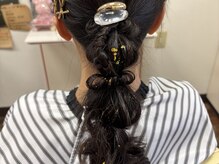 ヘアースタジオ マッシュ(HAIR STUDIO mush)の雰囲気（結婚式お呼ばれヘア編みおろしが可愛い）